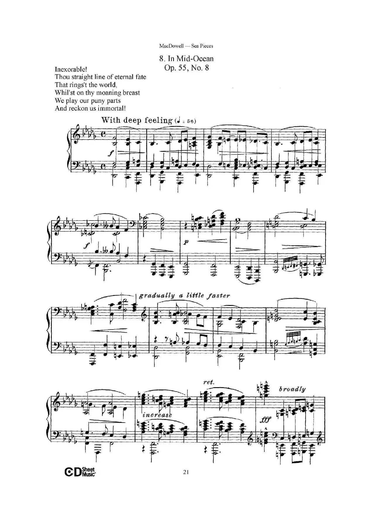 海景 Sea Pieces Op.55（No.8）