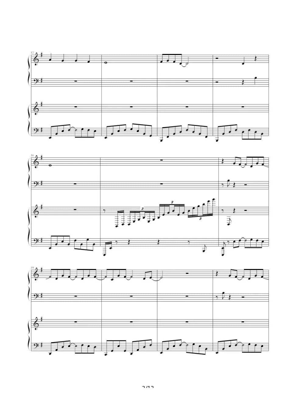 海浪（双钢琴）