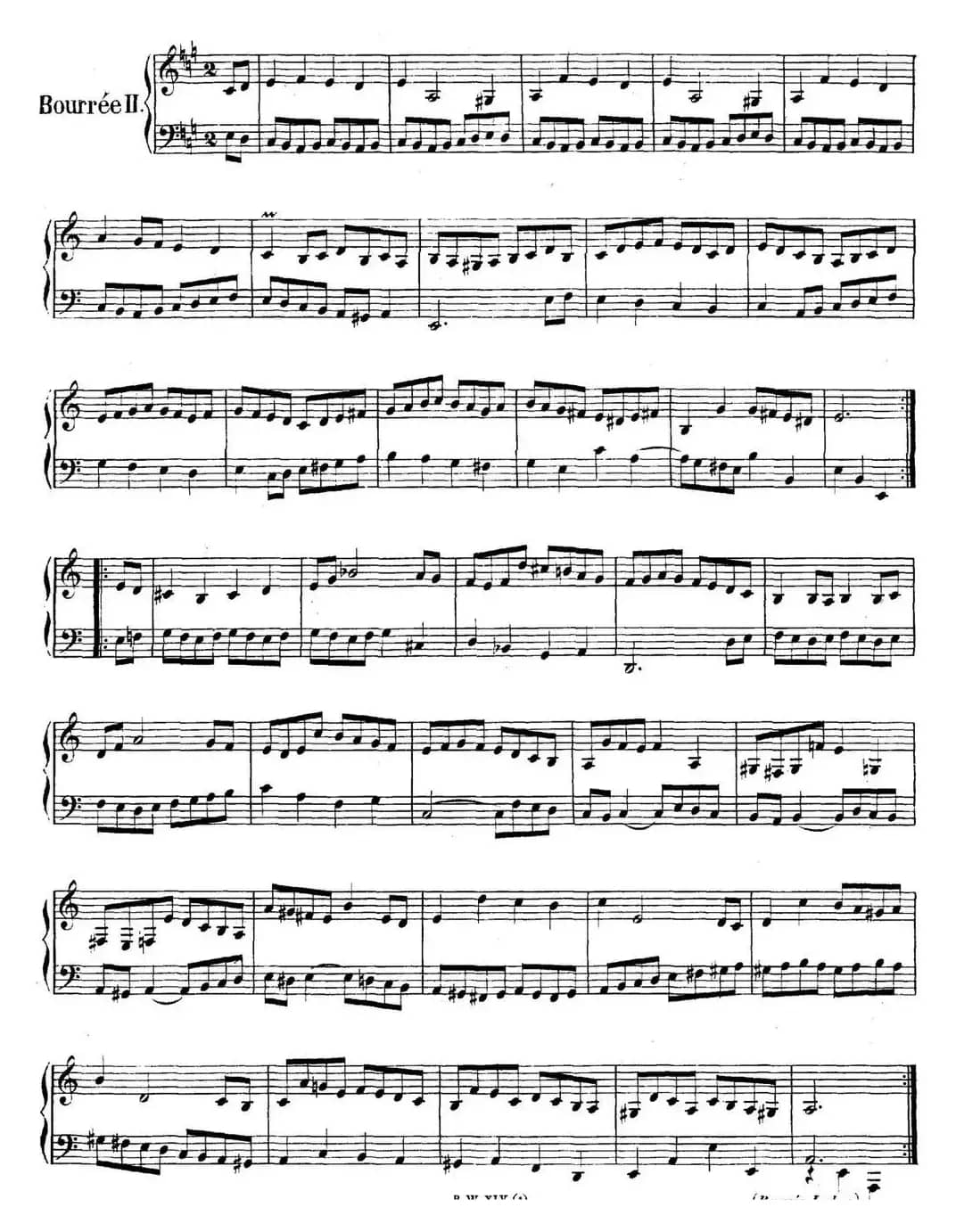 英国组曲No.1 巴赫 A大调 1st Suite BWV 806