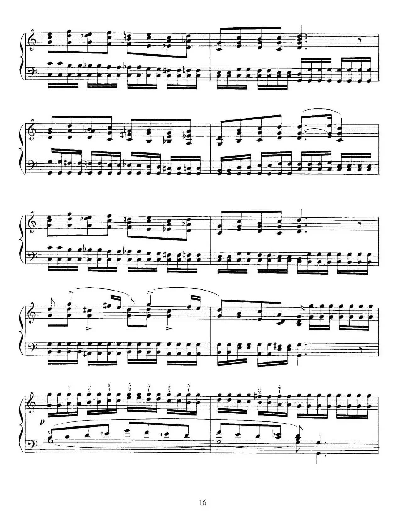 15 Etudes de Vortuosite Op.72（15首辉煌练习曲·4）