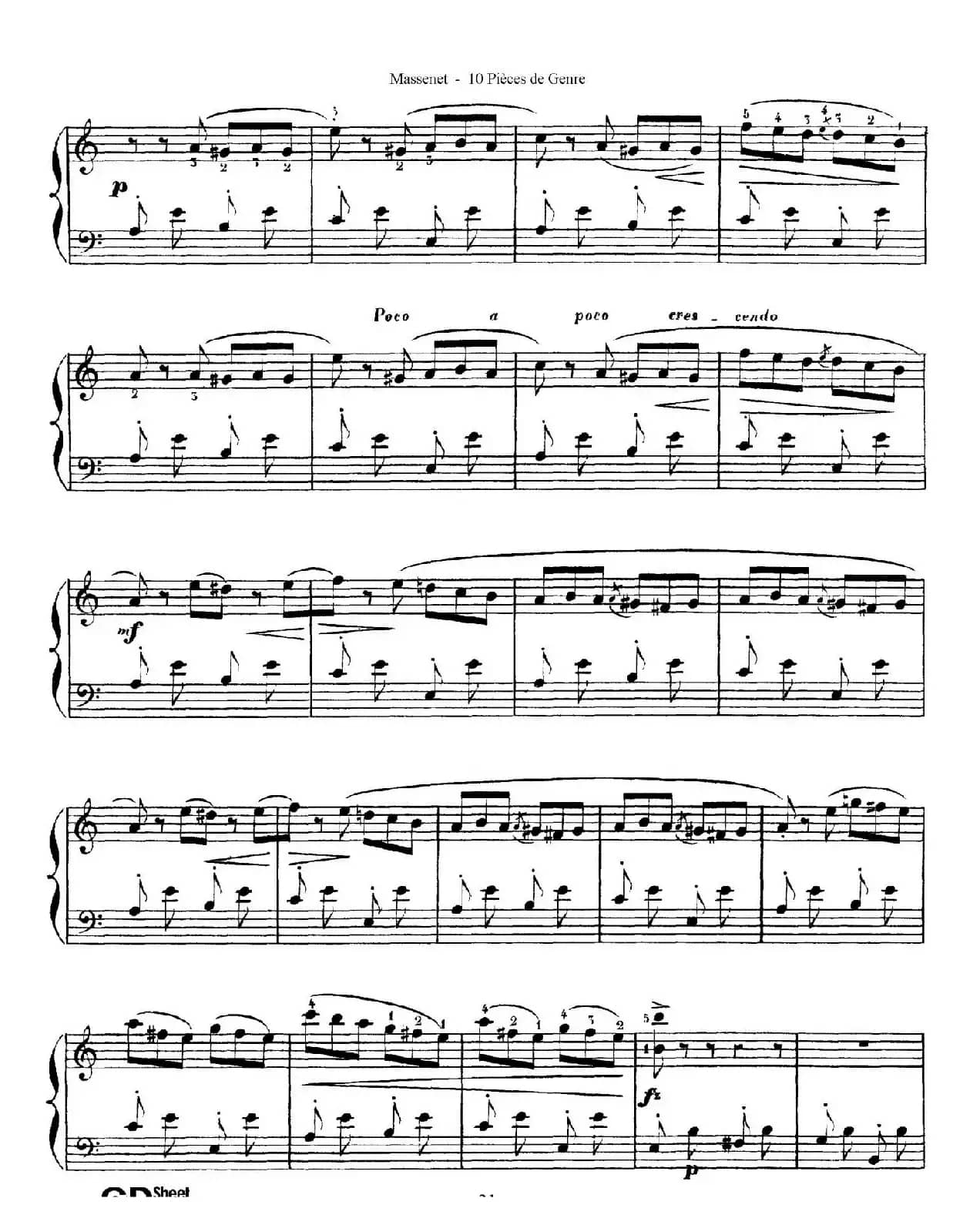 Dix Pièces de Genre Op.10（10首个性小品·Ⅵ）