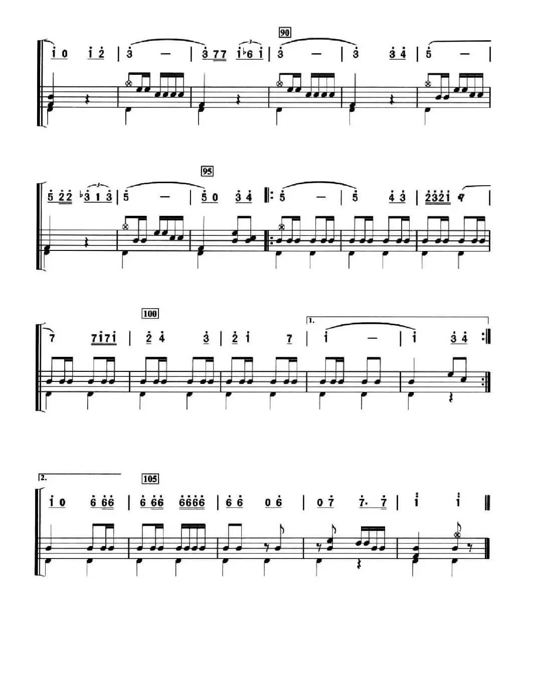 西班牙斗牛士（架子鼓、简谱+鼓谱）