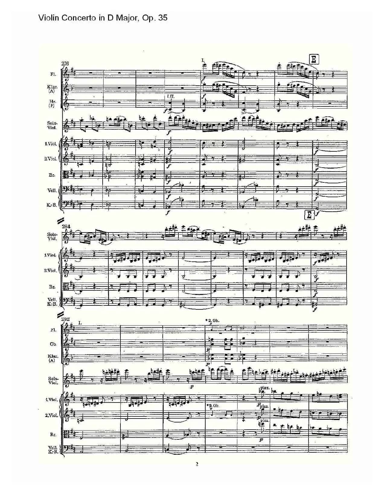 D大调小提琴协奏曲, Op.35第三乐章（一）