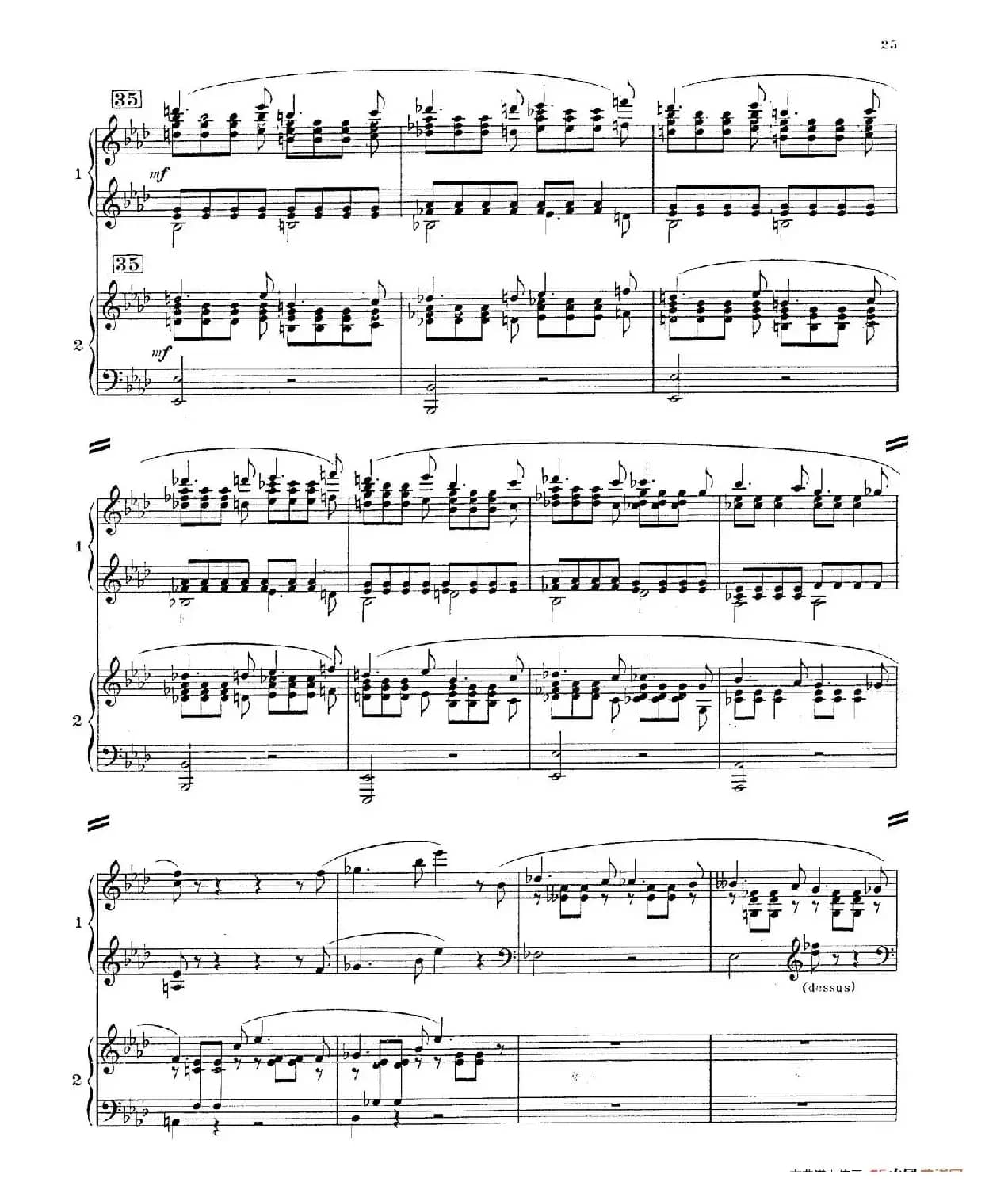 Concerto for 2 Pianos in d Minor（d小调双钢琴协奏曲· 第二乐章）