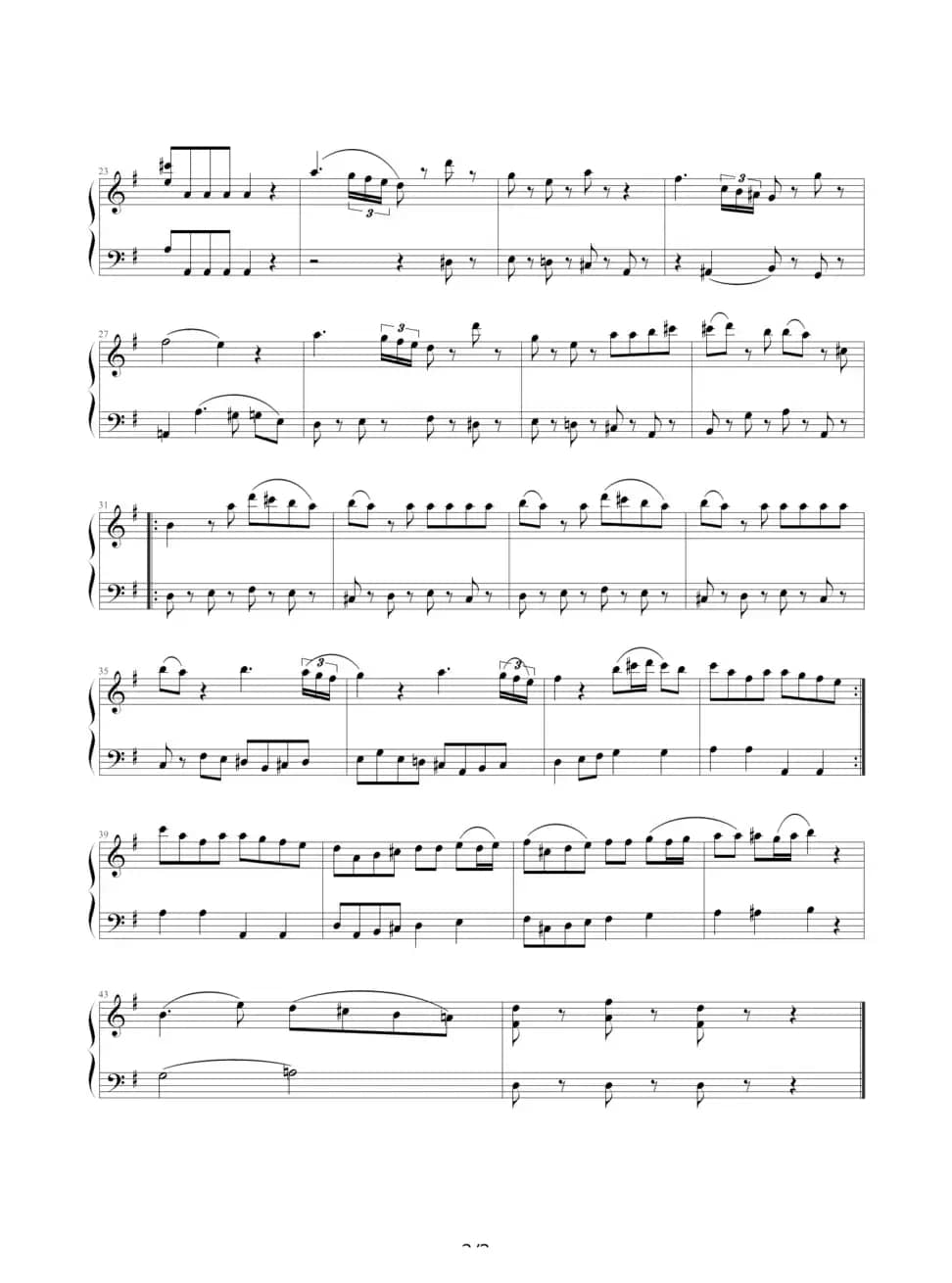 小夜曲（莫扎特曲、韦昌宜编配制谱版）