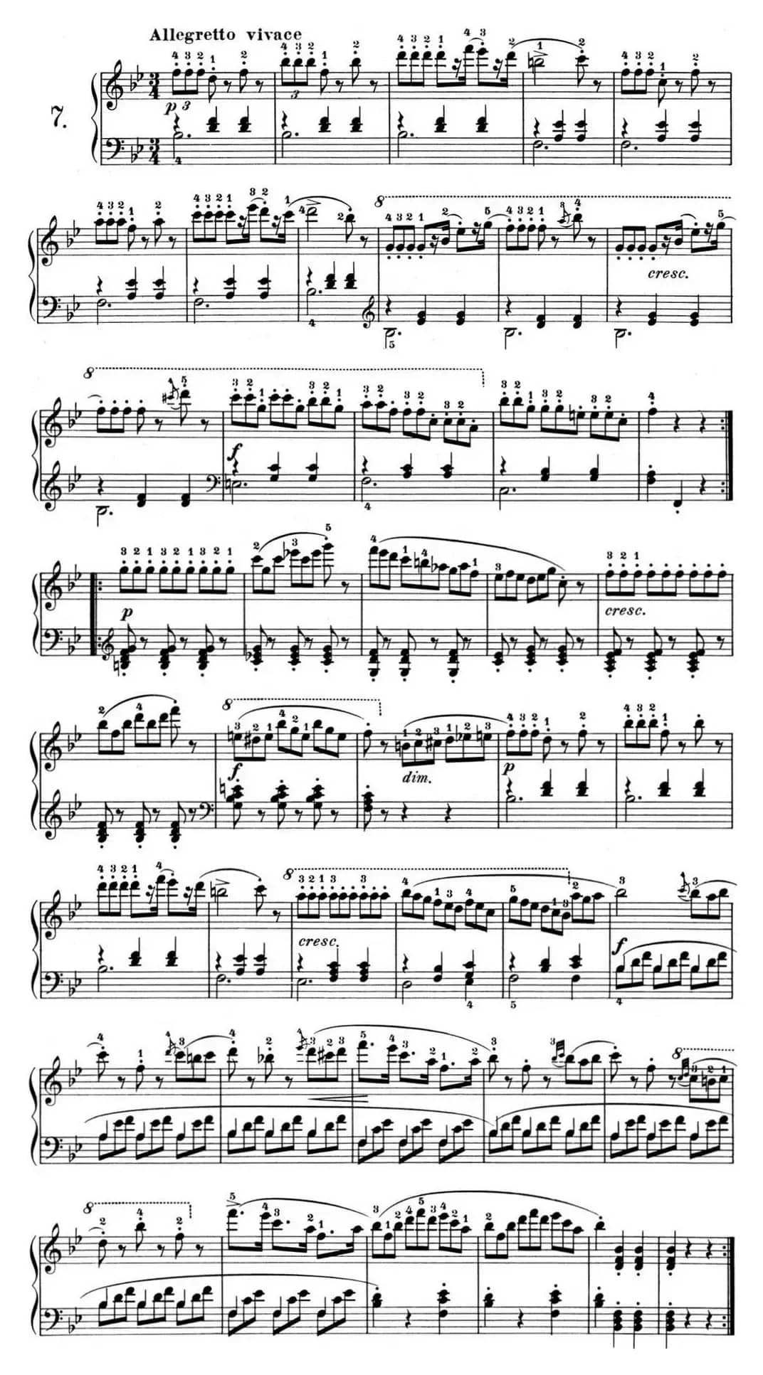 25首车尔尼Op.748练习曲（NO.7）