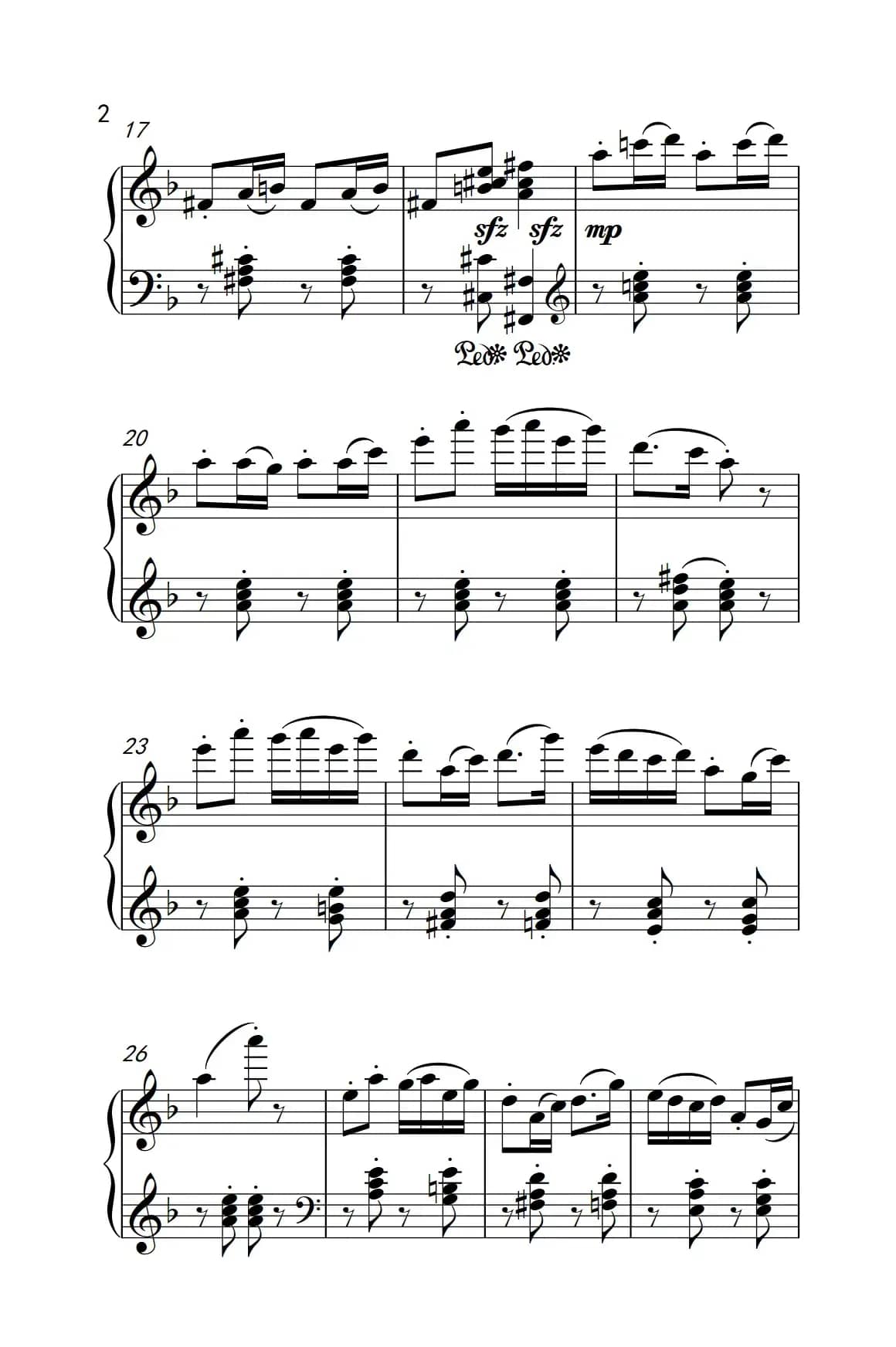 第五级 3.阿坝夜会（中央音乐学院 钢琴（业余）考级教程 4-6级）