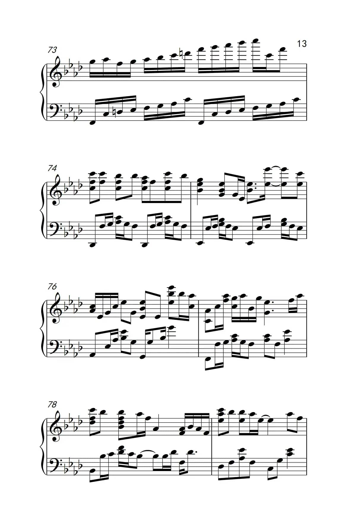 默（电影《何以笙箫默》插曲）（《弹吧音教》制谱版）