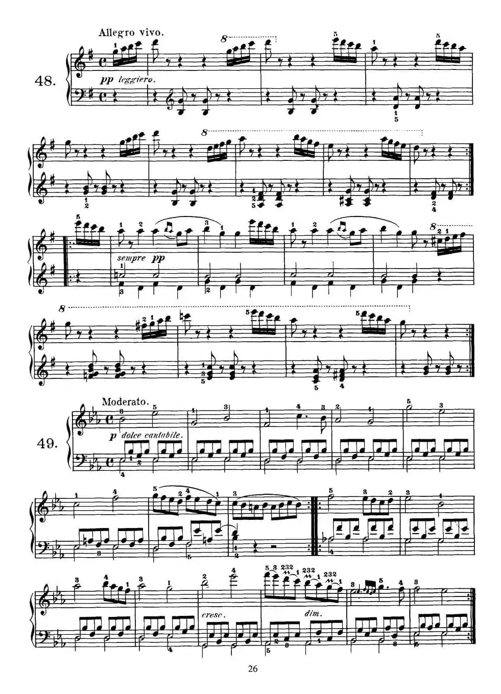 Czerny - 100 Progressive Studies Op.139（47—57）