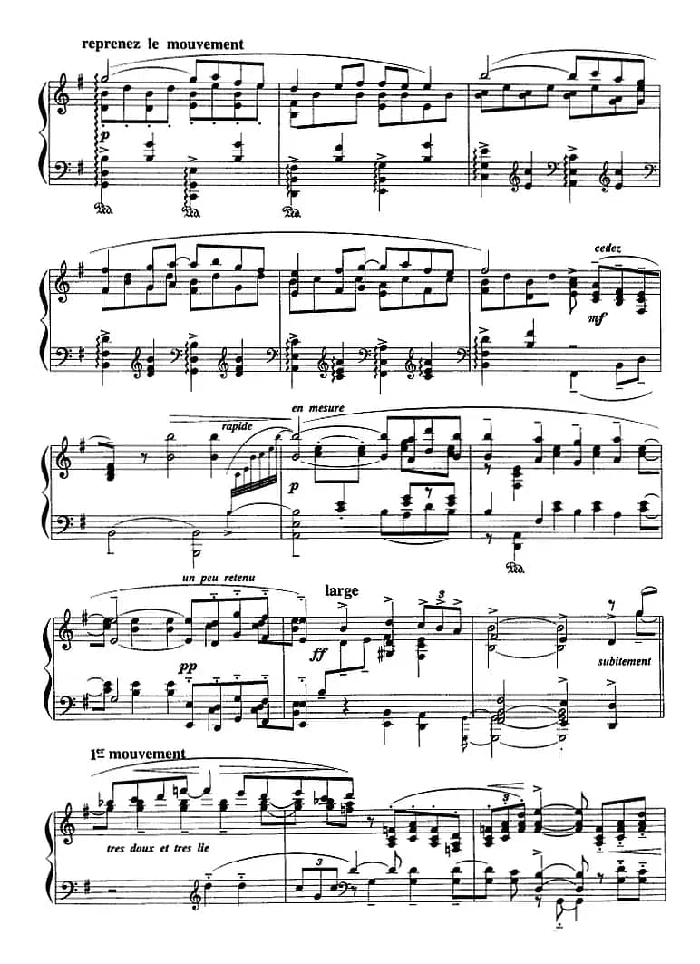 现代钢琴曲：13、帕凡舞曲