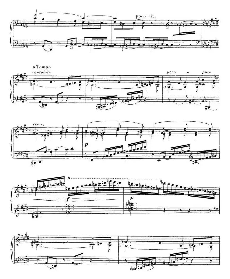 福雷13首船歌：Barcarolle No·8 in D-flat, Op·96