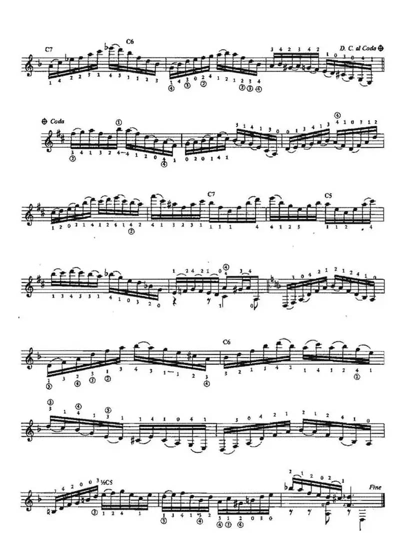 Arabescos-Estudio No.4（古典吉他）