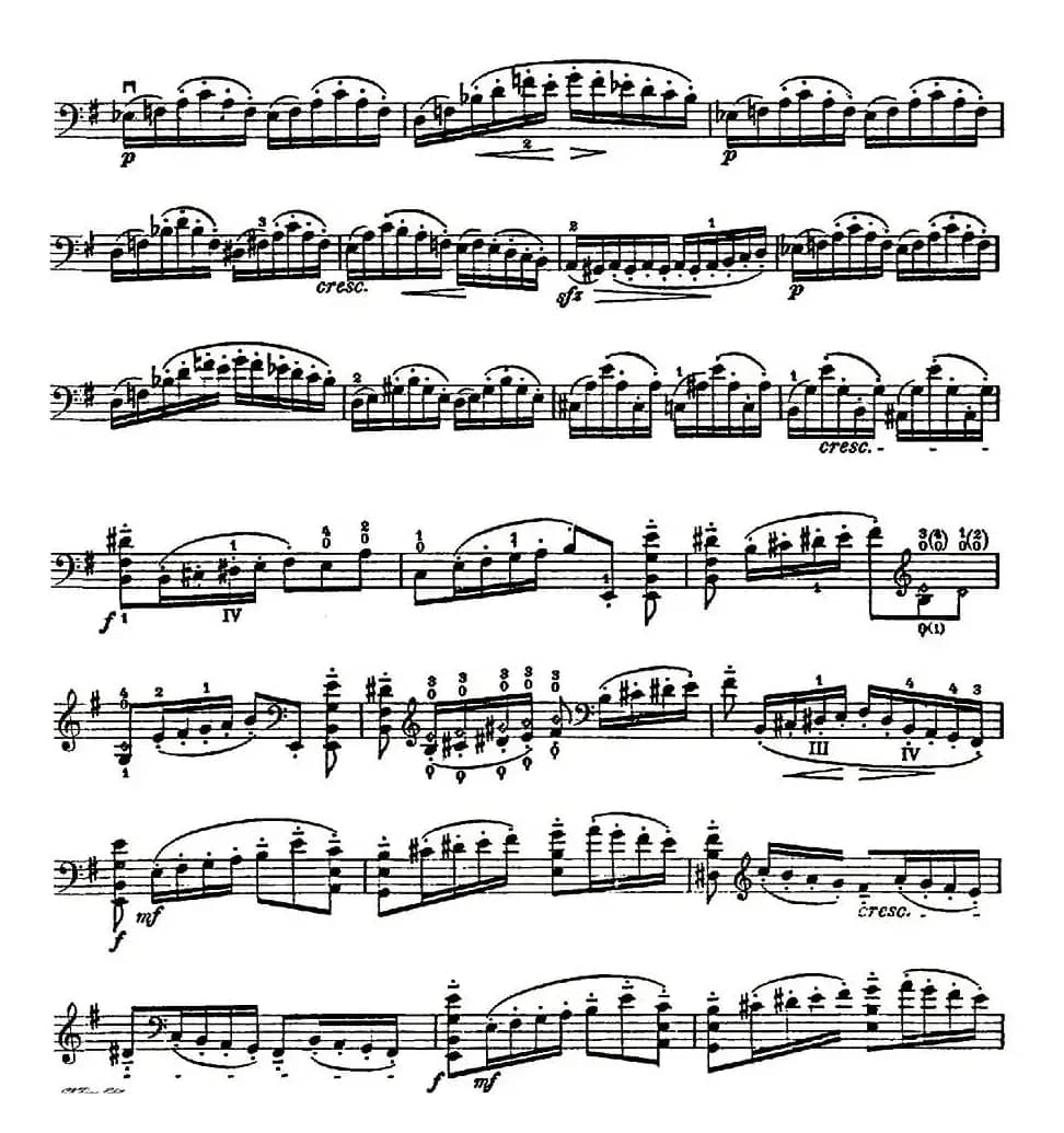 A. Piatti 12 Caprice Op.25（皮阿蒂 12首大提琴随想曲) 第十二）