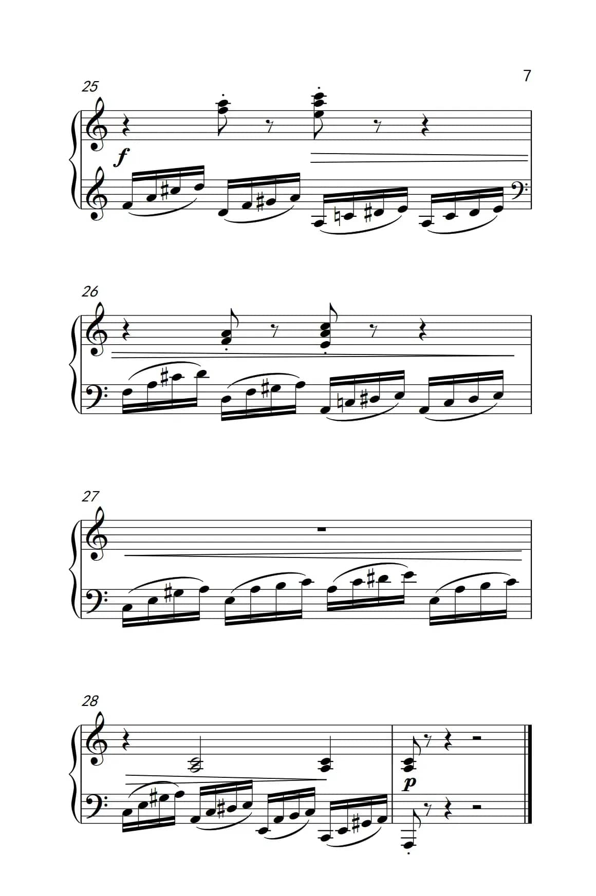 第六级 3. 练习曲（中央音乐学院 钢琴（业余）考级教程 4-6级）