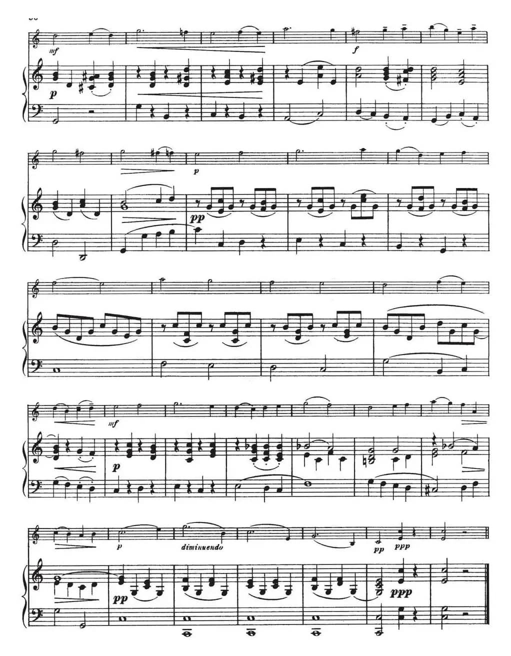 25首小提琴曲合集：Melody.（M. KLASSERT. Op.32，No.1）（小提琴+钢琴伴奏）