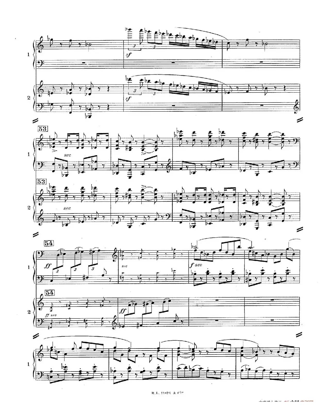 Concerto for 2 Pianos in d Minor（d小调双钢琴协奏曲· 第三乐章）