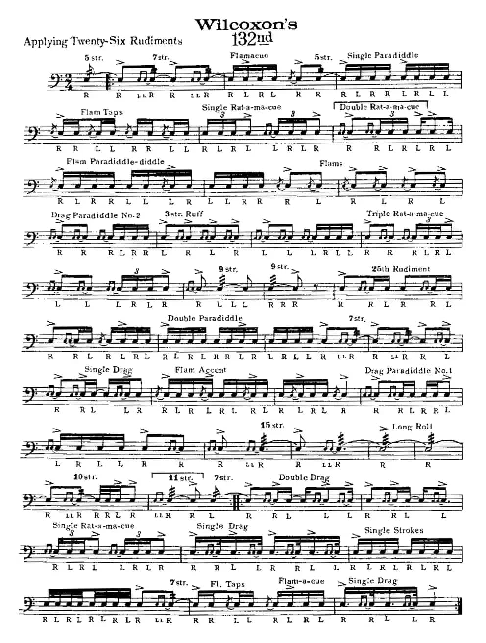 美国军鼓 SOLO No.131-135（爵士鼓谱）