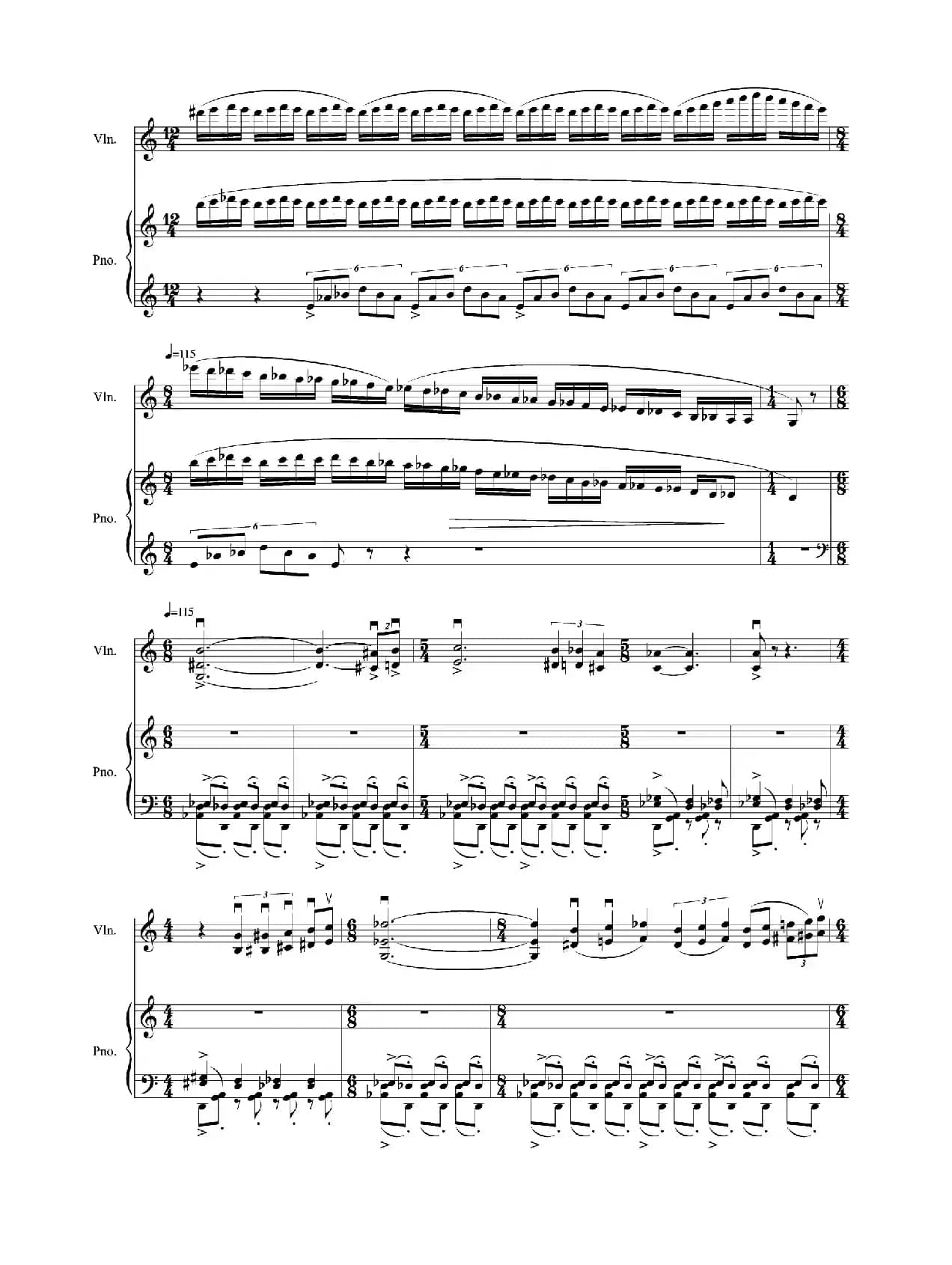 境（为小提琴与钢琴而创作）