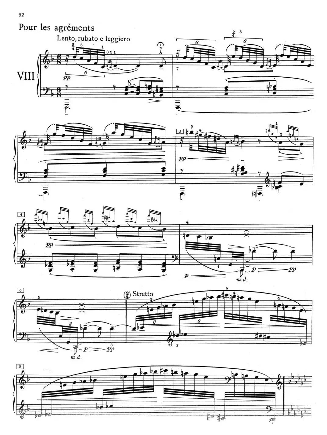 德彪西12首钢琴练习曲（8 装饰音练习v1.0 agréments）