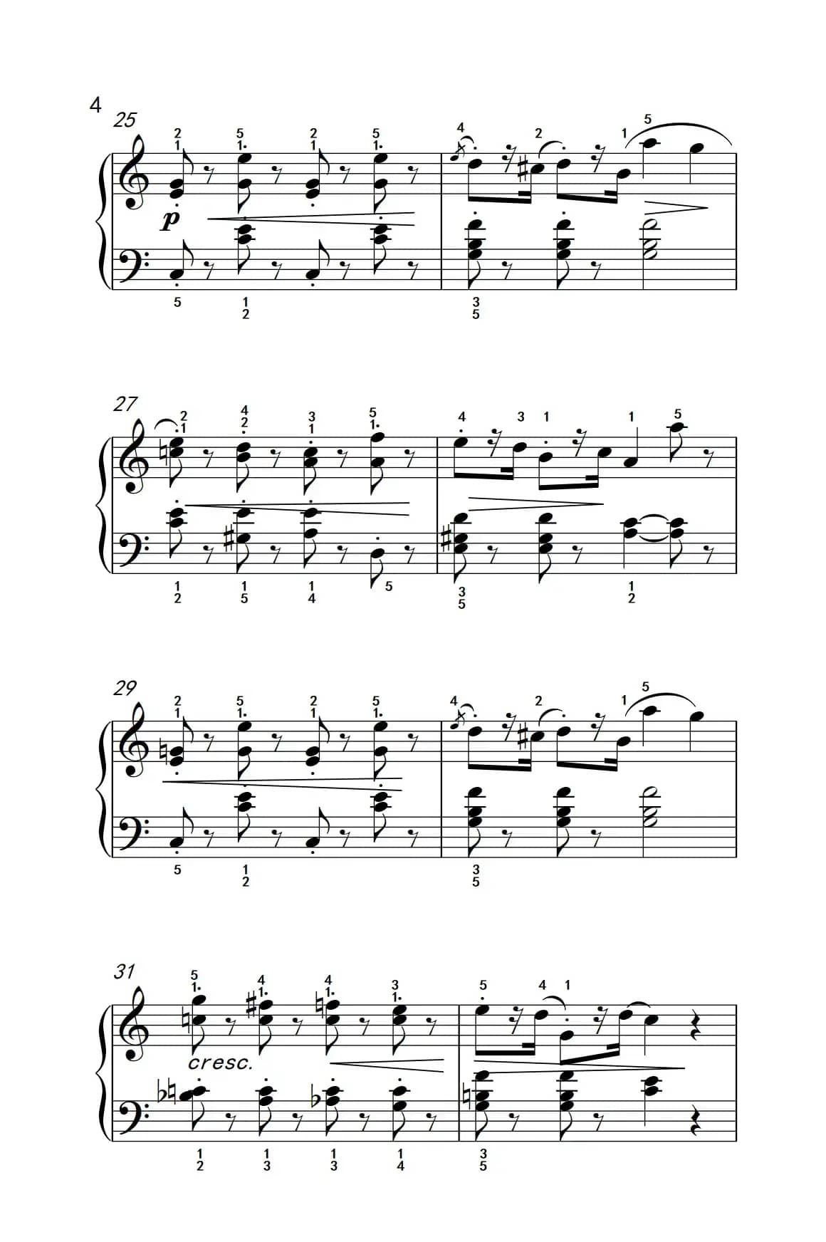 骑士（老年大学 钢琴教程 3）