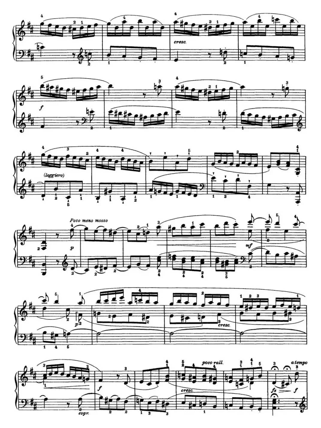 海顿 钢琴奏鸣曲 Hob XVI 42 in D major