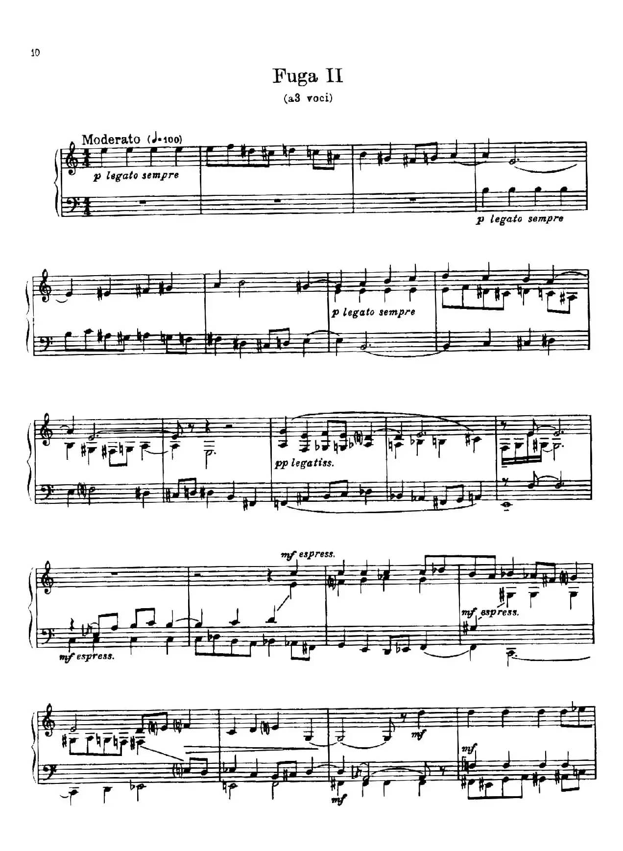 24 Preludes and Fugues Part.1 Op.45（24首前奏曲与赋格·第一部分·2）