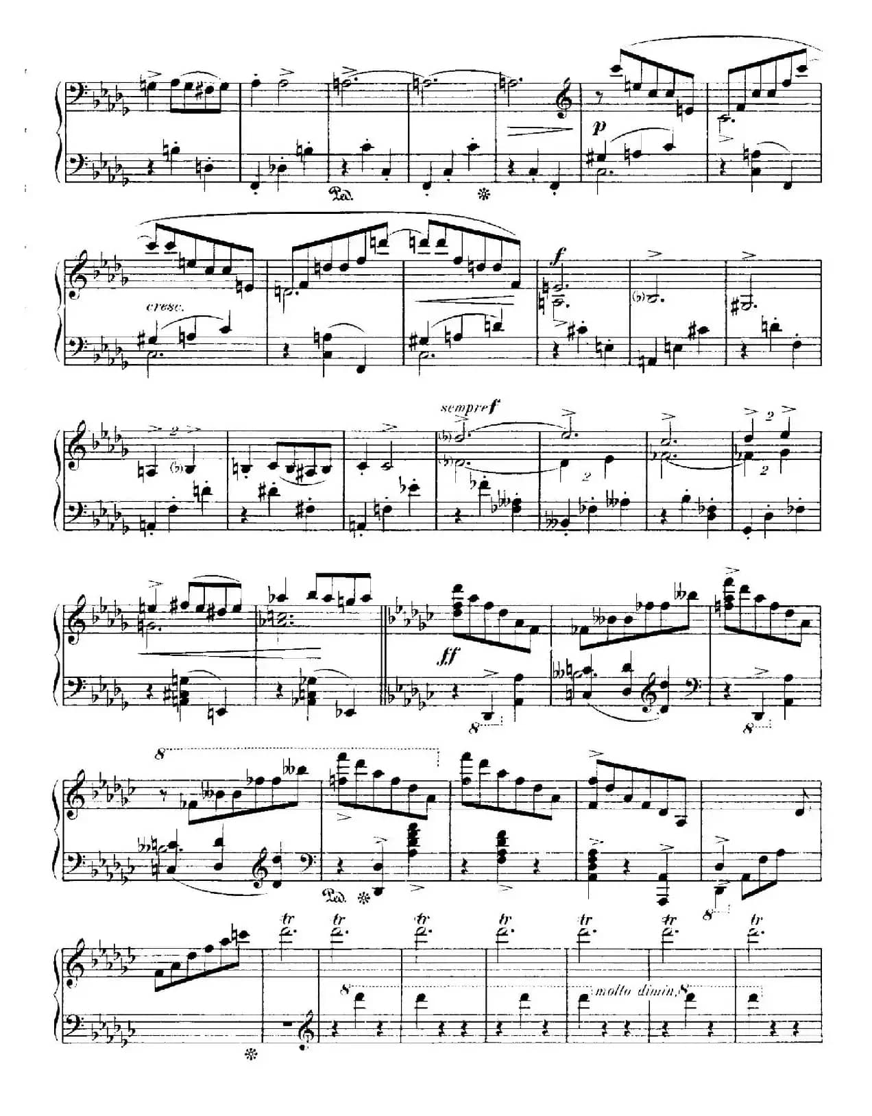 4 Valses Caprice（4首随想圆舞曲）（Op.59 No. 3 in G-flat ​）