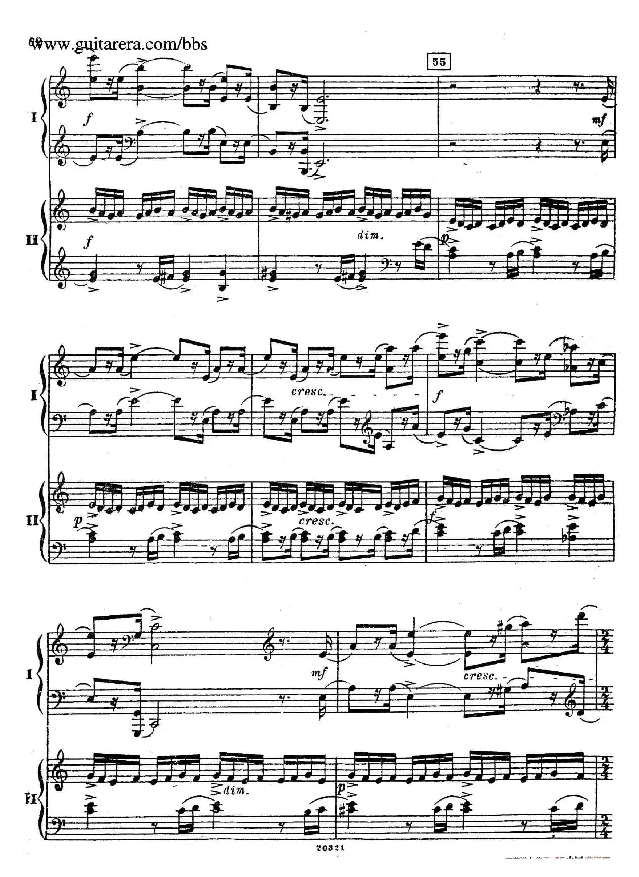 Rhapsody On A Theme Of Paganini Op.43（帕格尼尼主题狂想曲·双钢琴）（P61——87）