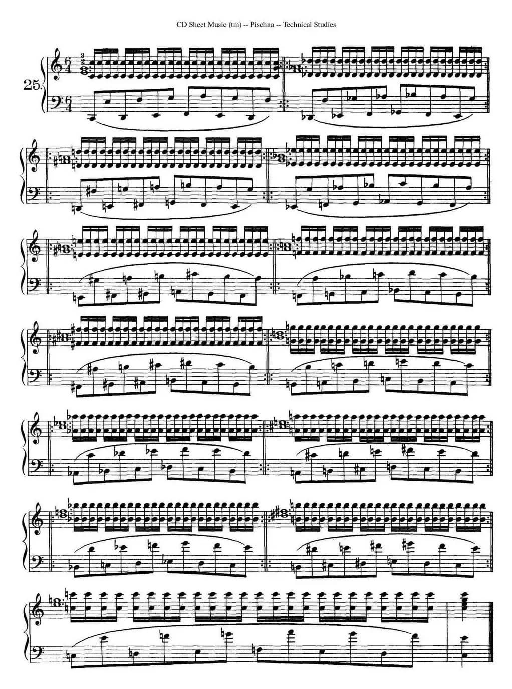 Technical Studies 60 Progressive Exercises(60首钢琴循序渐进练习曲 P31——40)