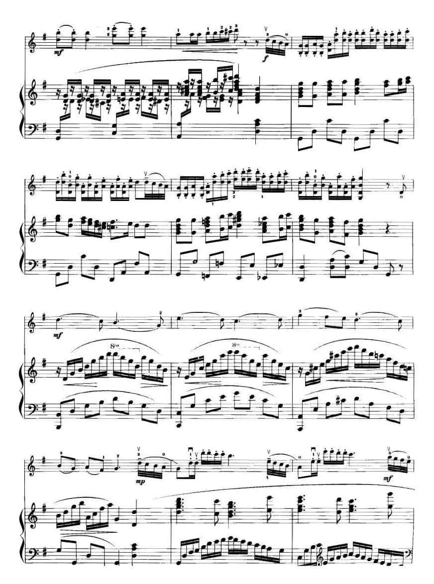 在密密的森林里（原名《游击队歌》）（小提琴+钢琴伴奏）