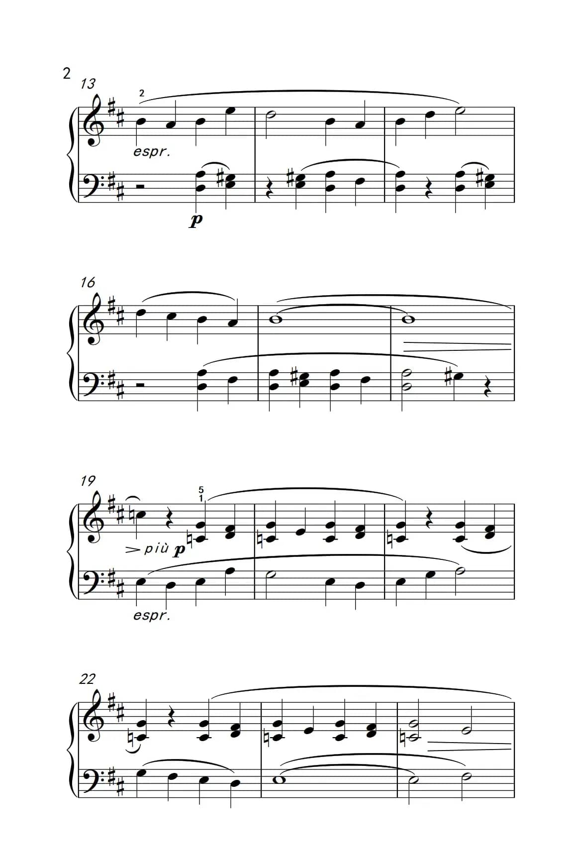 交替旋律（巴托克 小宇宙 钢琴教程 2）