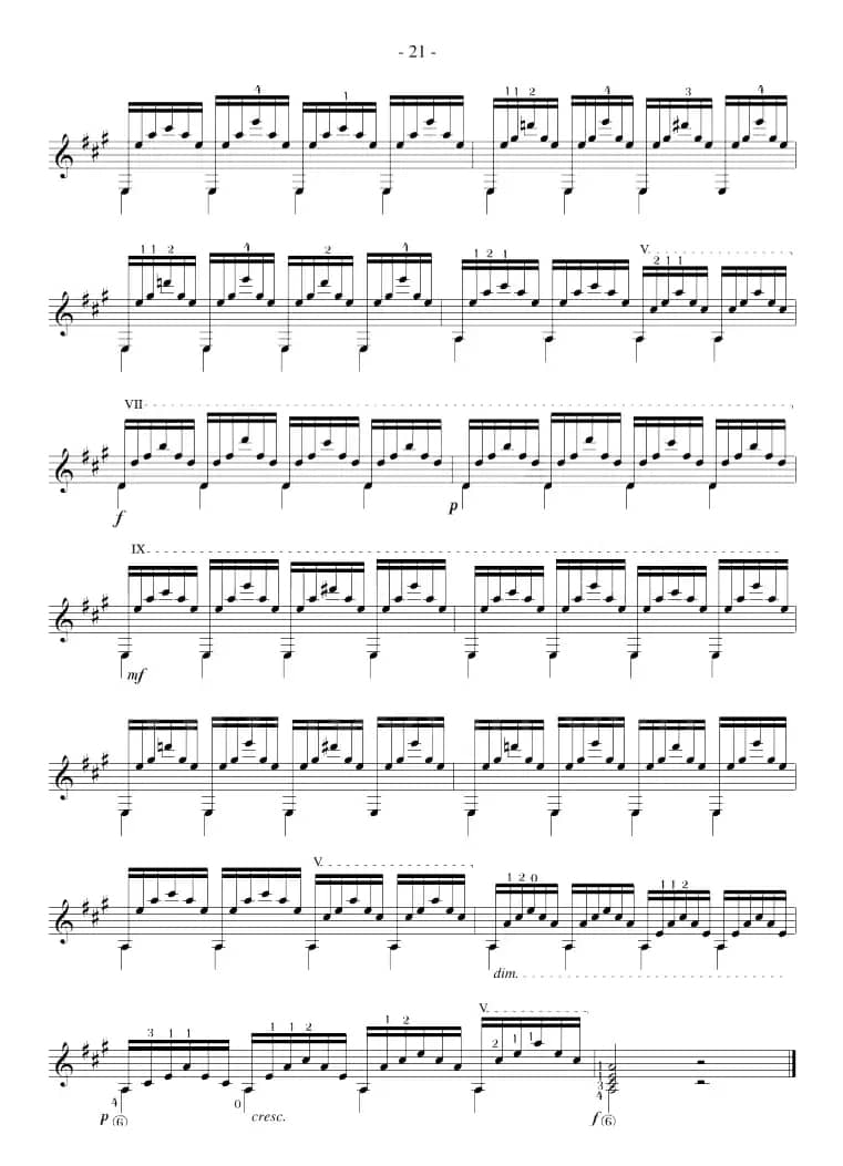 Mauro Giuliani《12 Studies,Op.48》（STUDY 12）