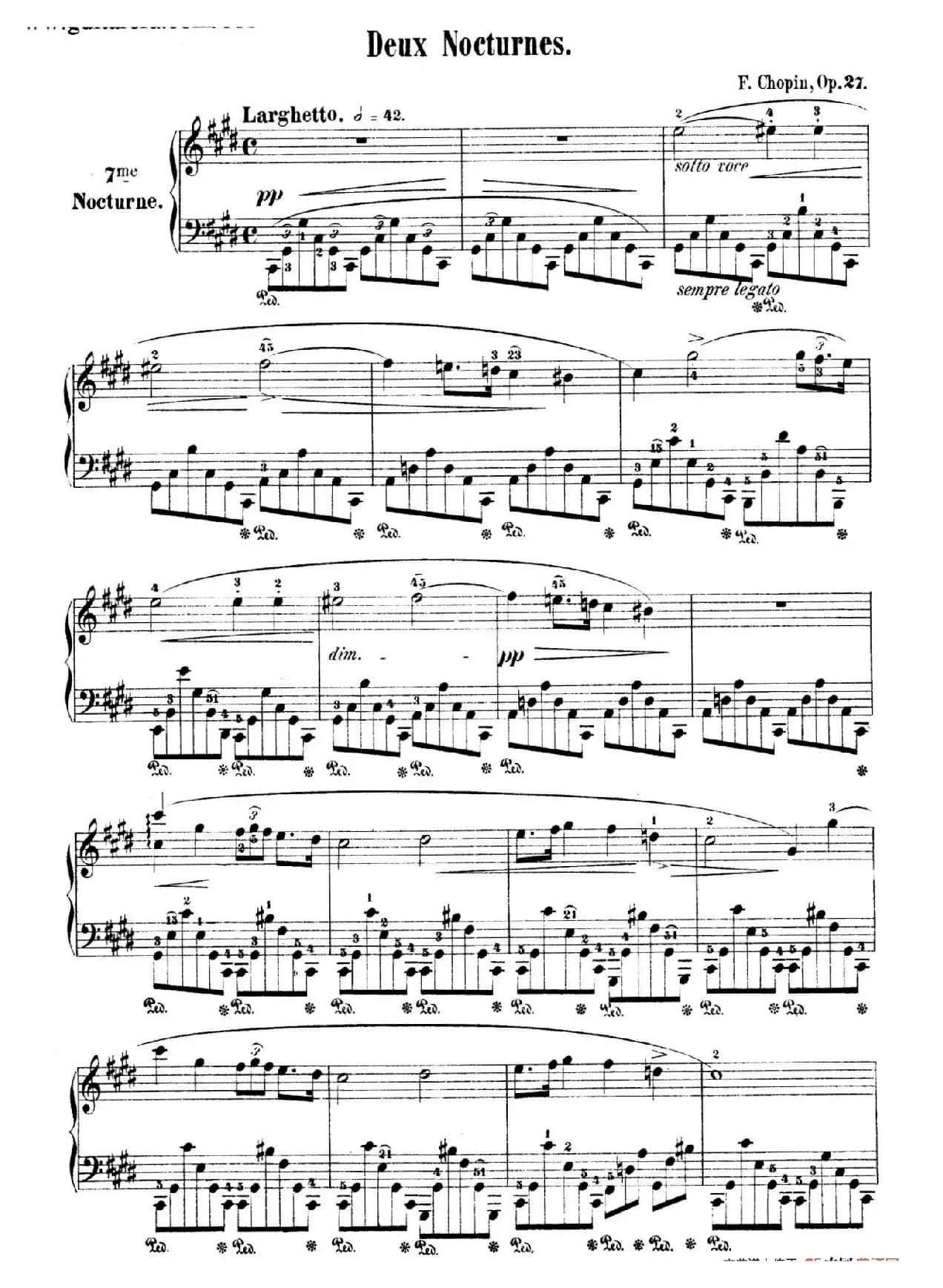 Deux Nocturnes Op.27（2首夜曲·1）