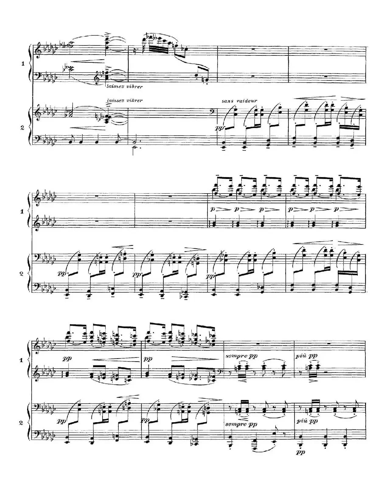 Six Epigraphes Antiques（6首古代墓志铭·四手联弹·Ⅴ）