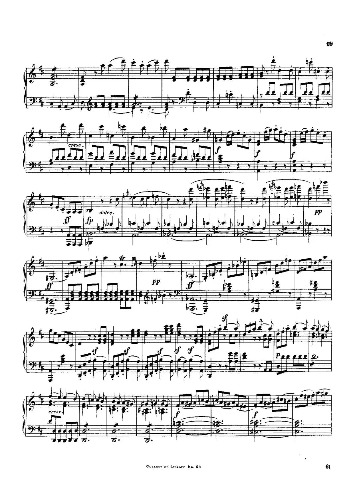 String Quartet No.3 in D Major Op.18-3（D大调第三弦乐四重奏·钢琴独奏版）