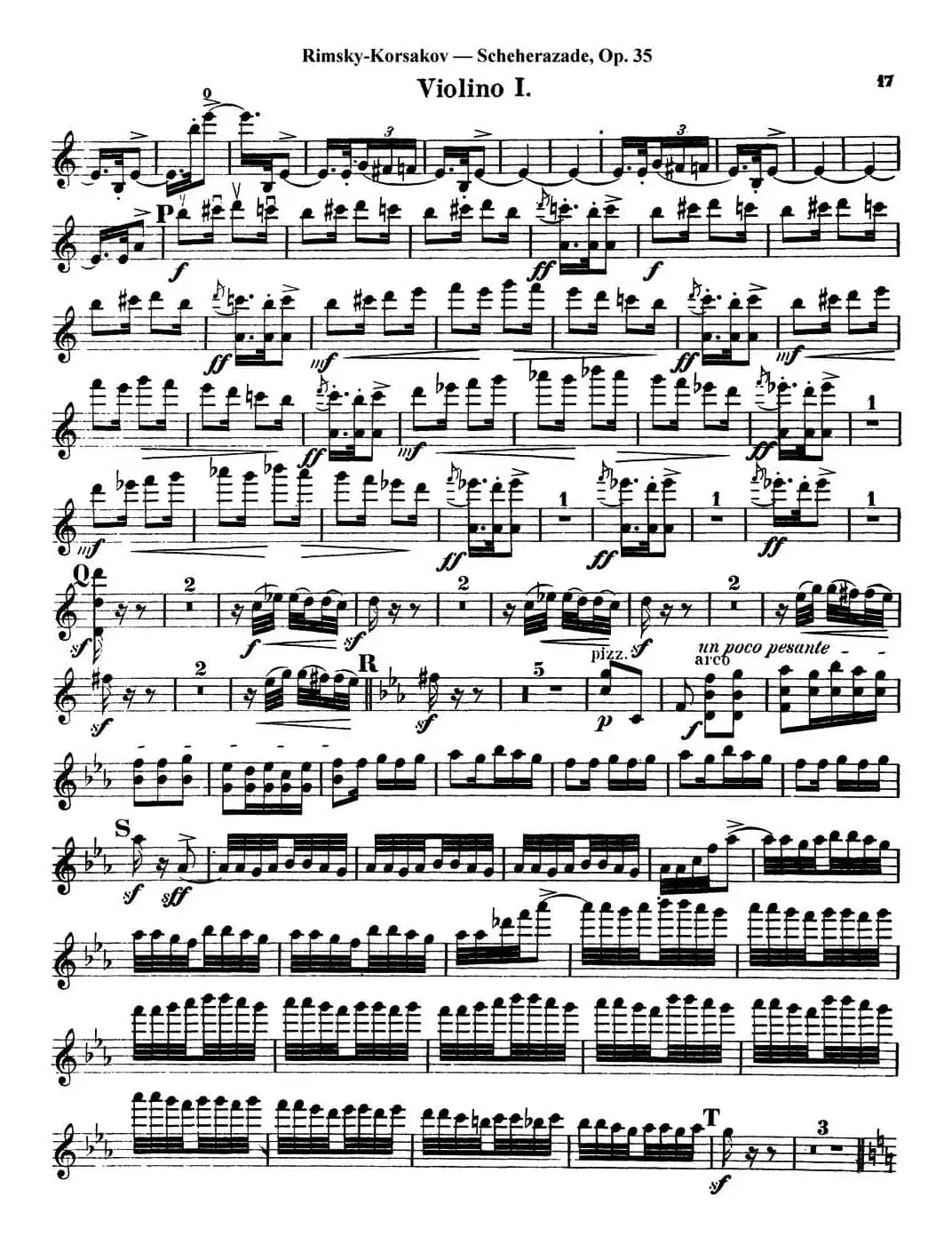 Scheherazade（Ⅳ）Op.35（第一小提琴）