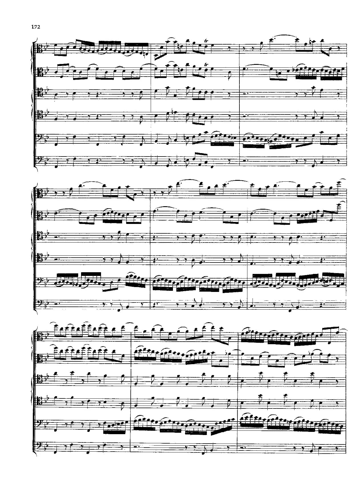 勃兰登堡第六协奏曲（弦乐合奏总谱）