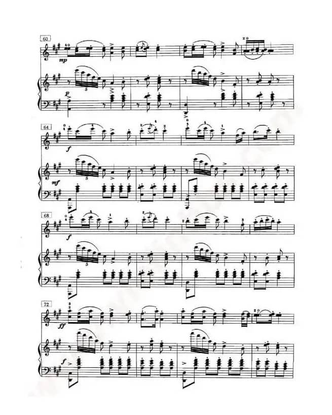 丰收渔歌（小提琴谱）