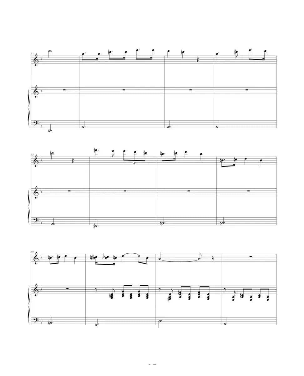 舒伯特小夜曲（钢琴伴奏谱）