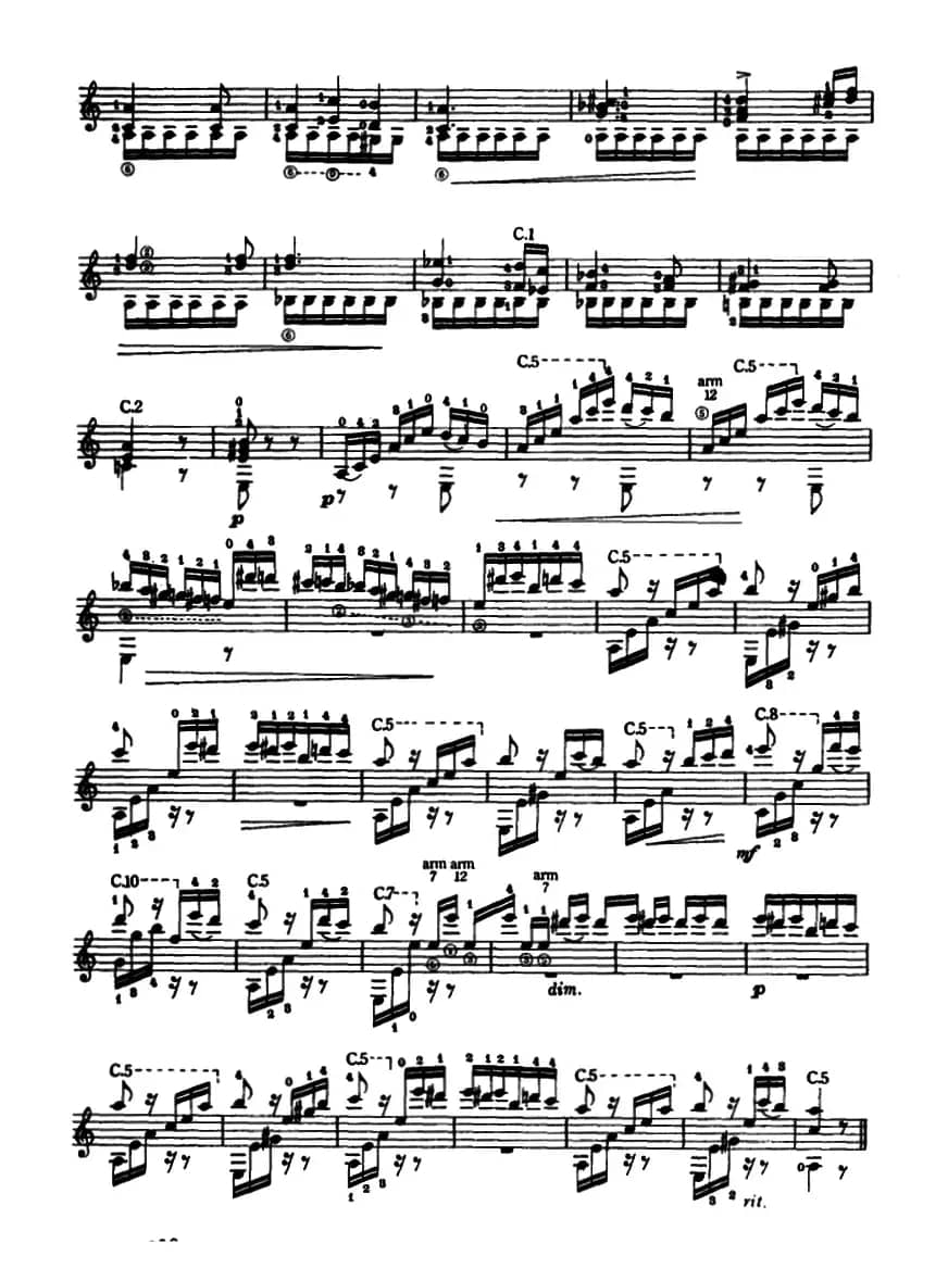 致爱丽斯（古典吉它）