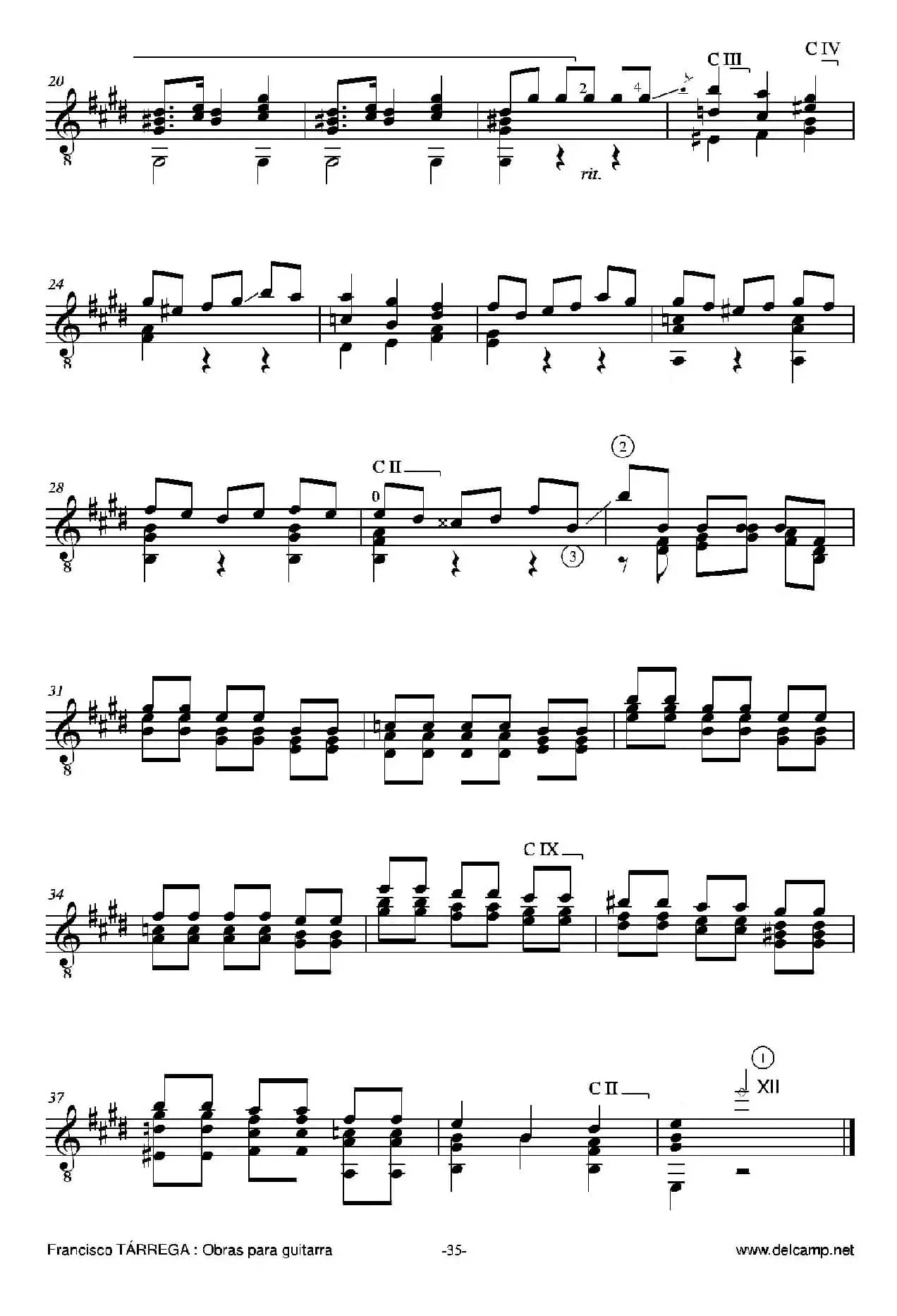 《塔雷加作品全集》第2部分（古典吉他）