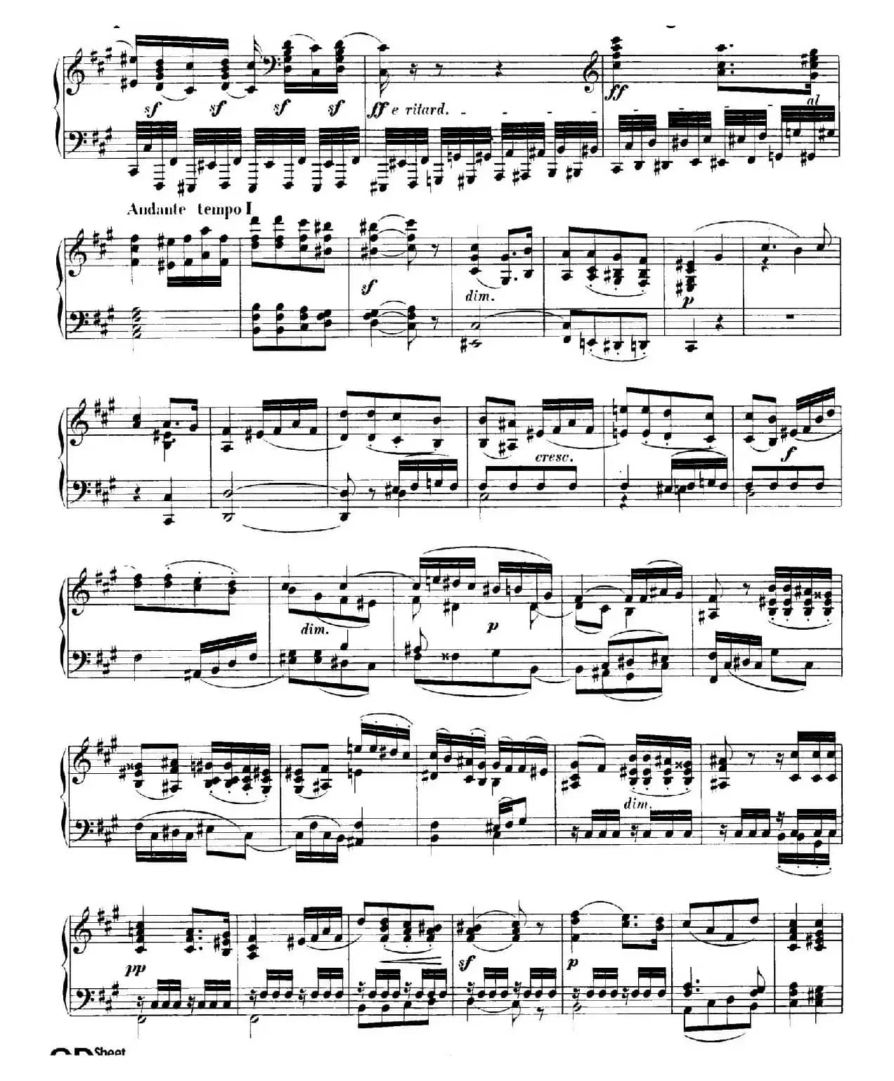 Fantasy in f-Sharp Minor Op.28(升f小调幻想曲)