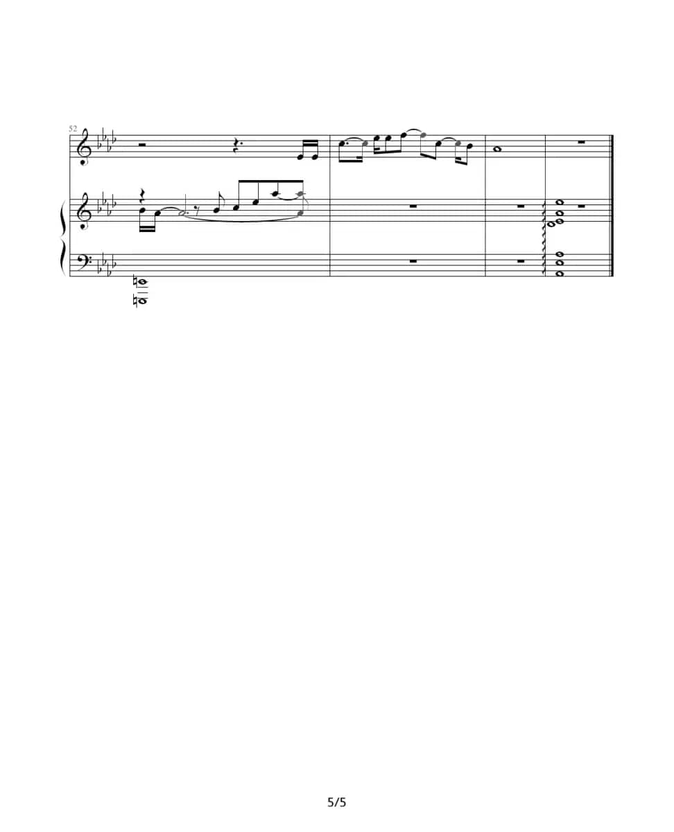 流沙（钢琴伴奏谱）