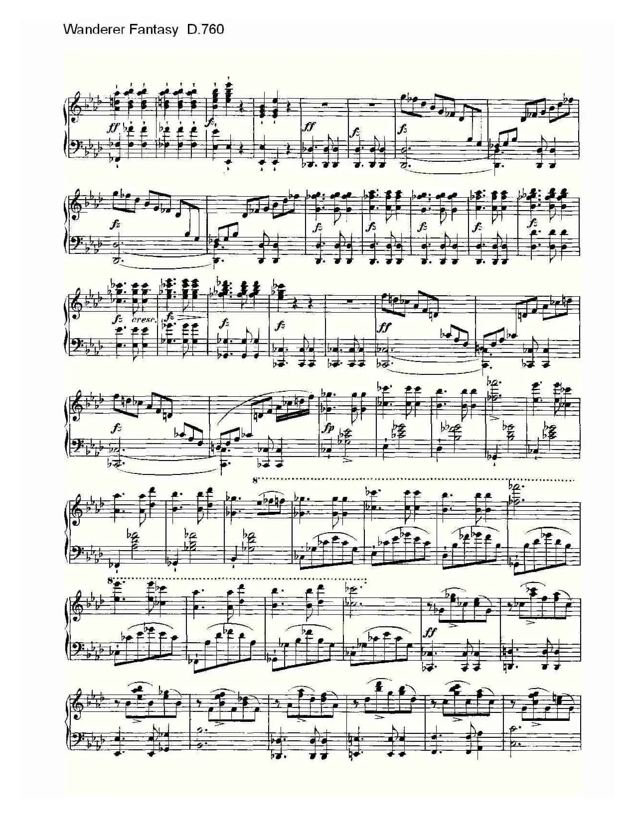 Wanderer Fantasy D.760（幻想的流浪者 D.760）