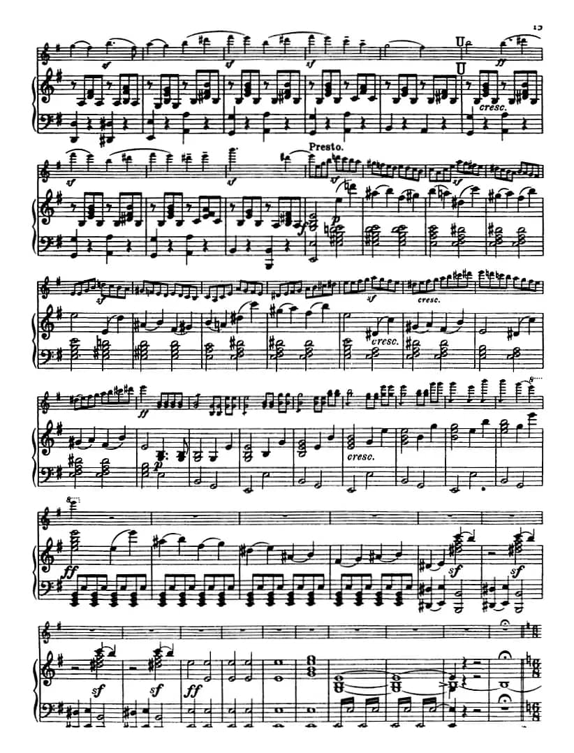 E小调协奏曲（Op.64）（小提琴+钢琴）