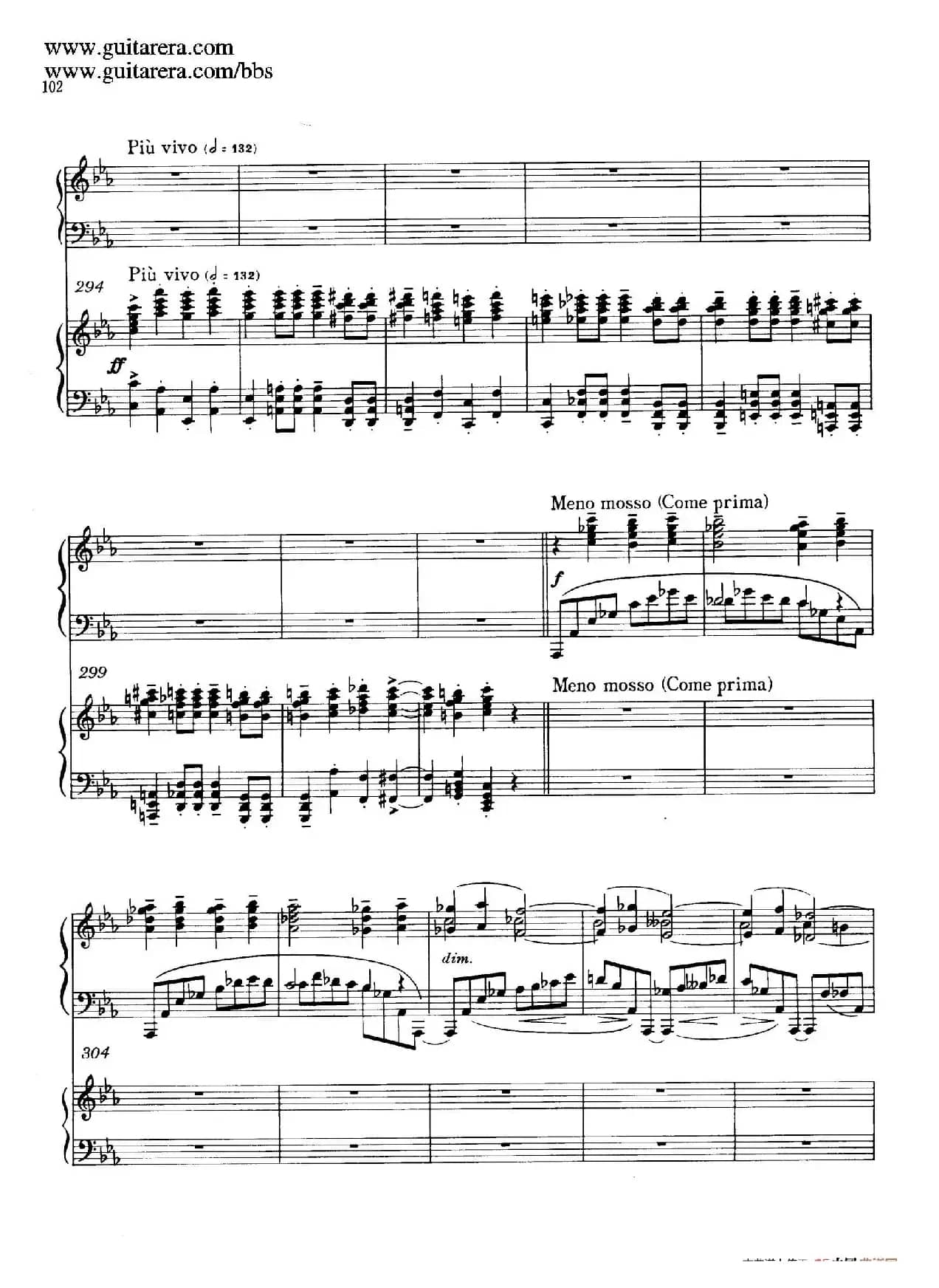 c小调第二钢琴协奏曲 Op.18(双钢琴·第三乐章)