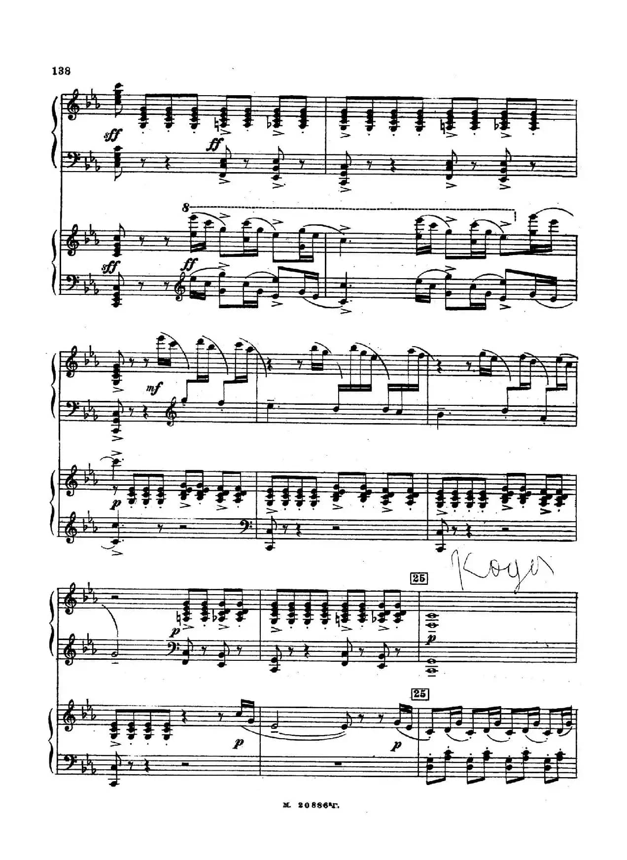 交响舞曲 Symphonic Dance Op.45（双钢琴）