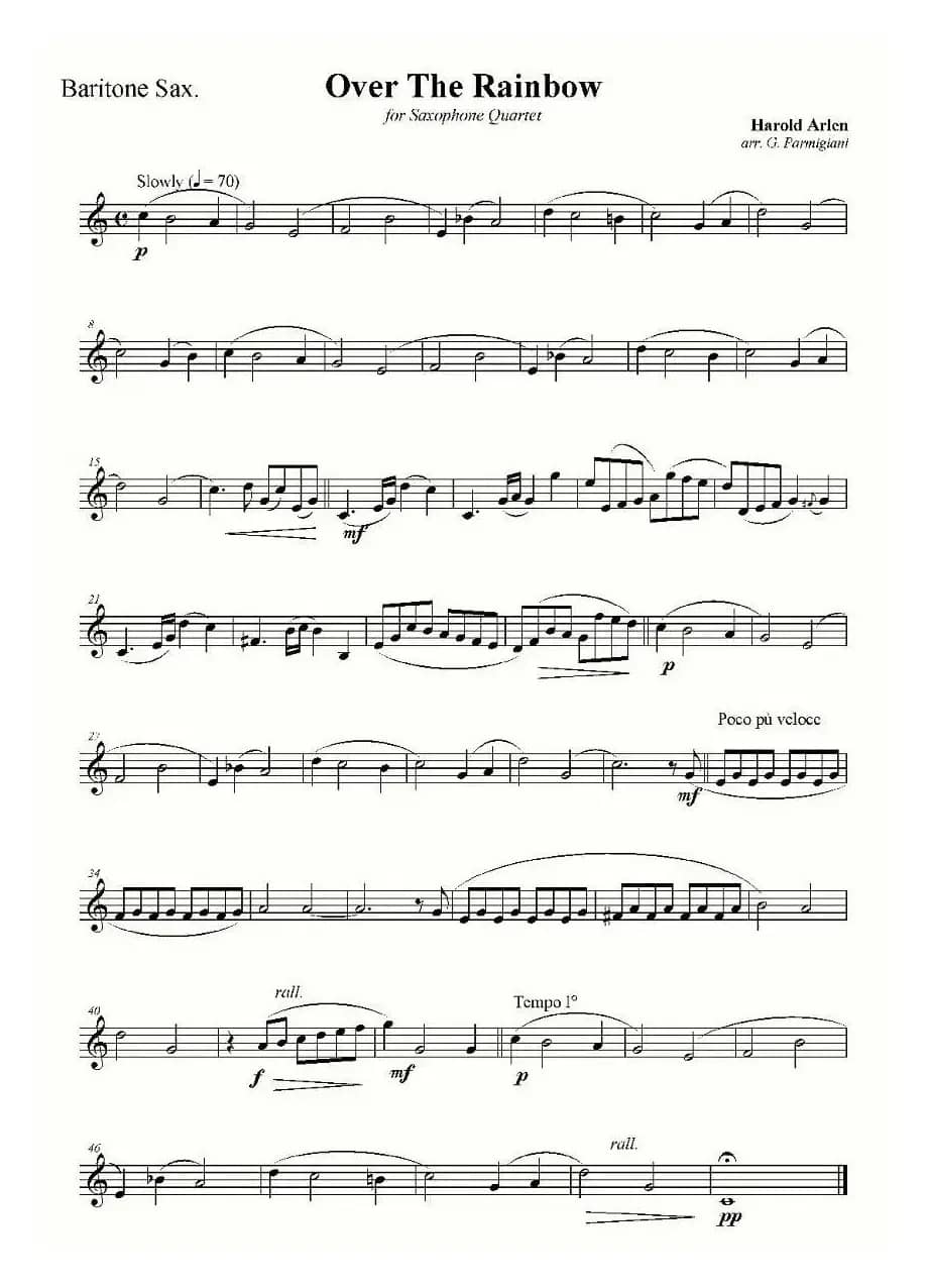 Over The Rainbow（四重奏）