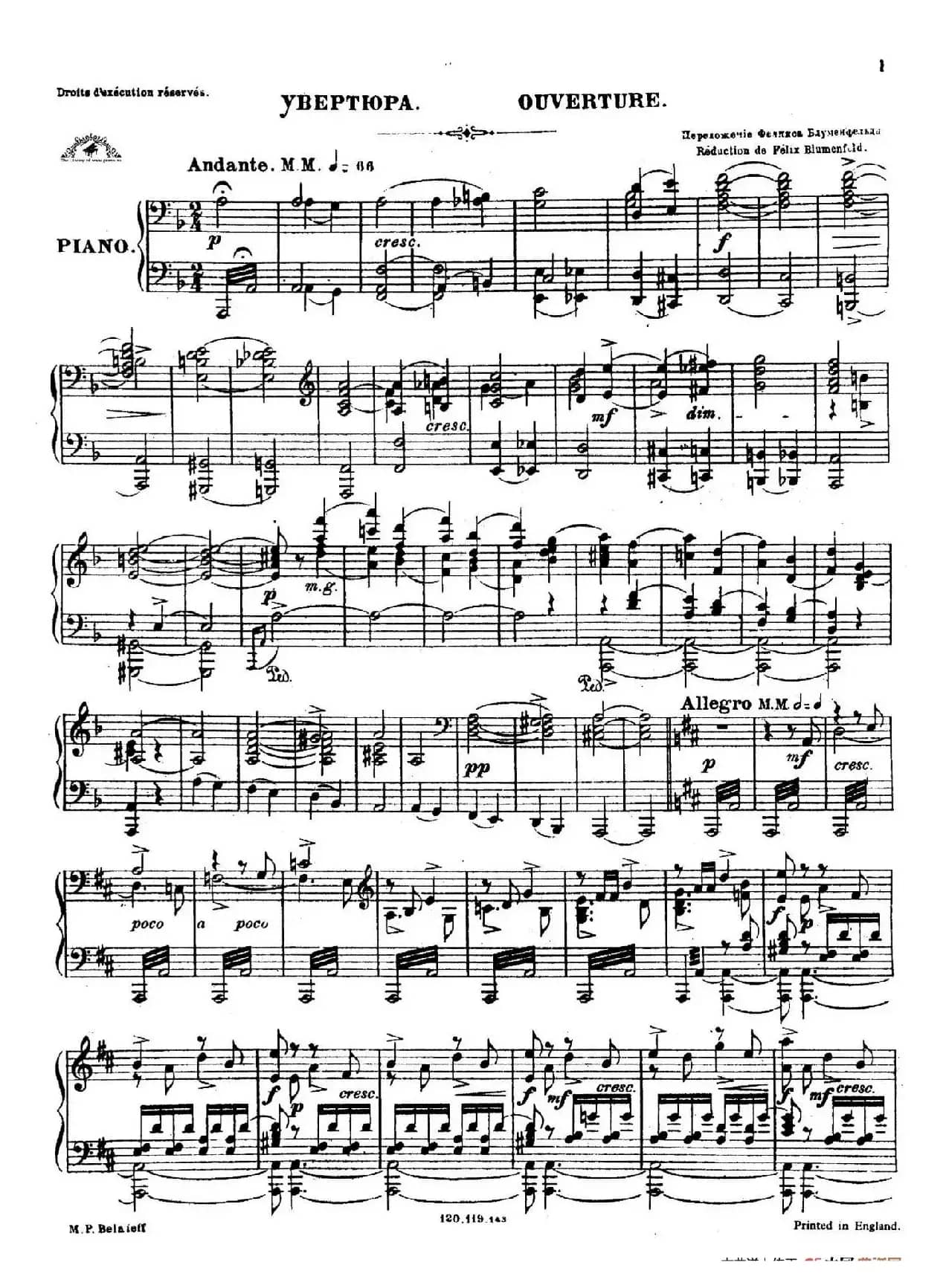 Overture from Prince Igor（歌剧《伊戈尔王子》序曲）