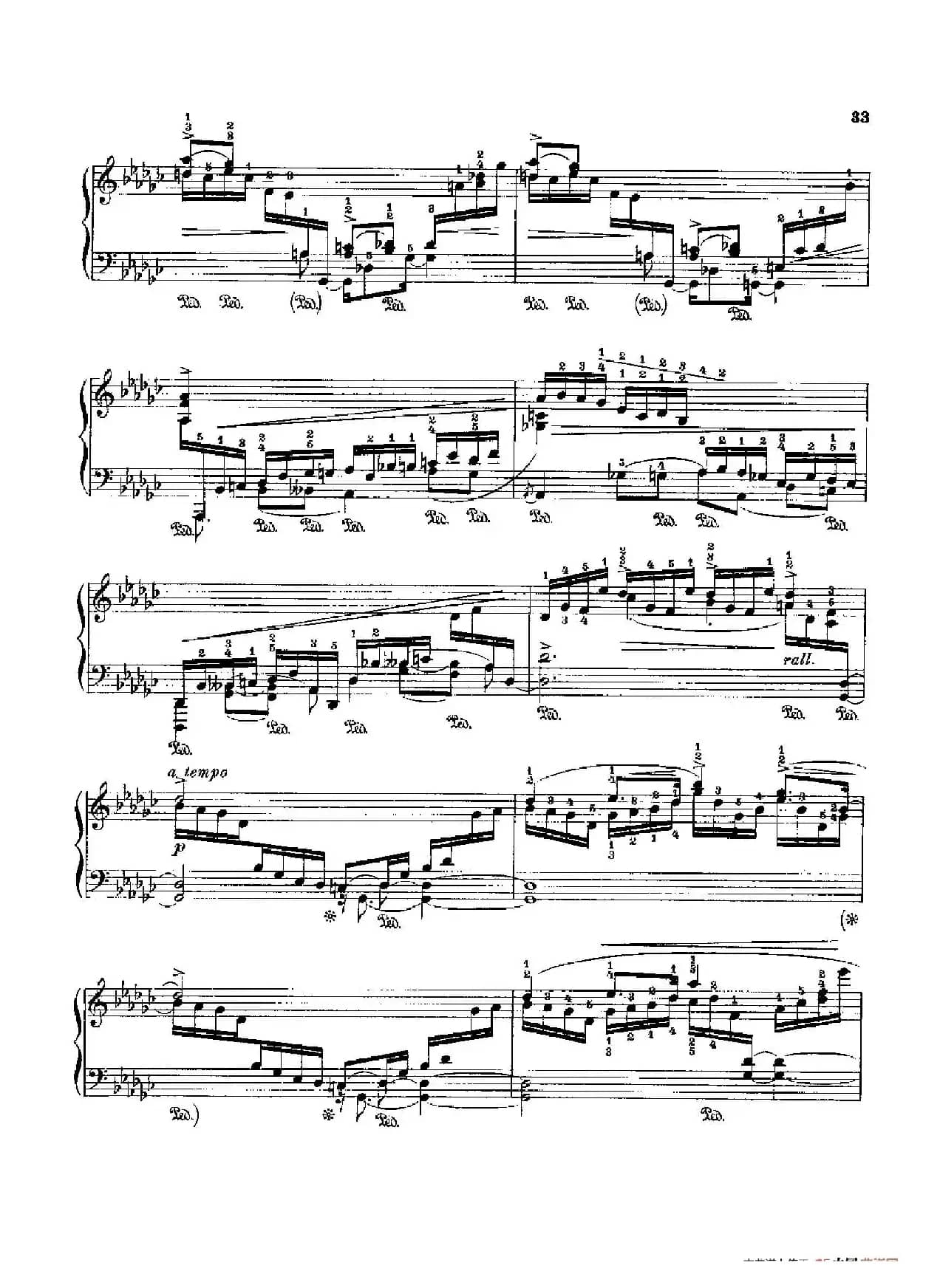 53首以肖邦练习曲为素材而作的练习曲（No.16A）